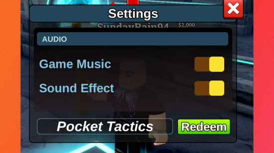 Build the Legends codes; An image of the code redemption box in Roblox in Build the Legends.