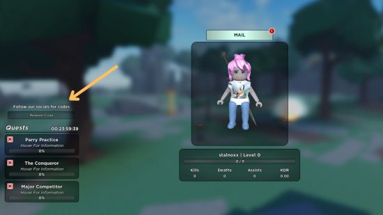 How to redeem Balthazar codes in the Roblox game