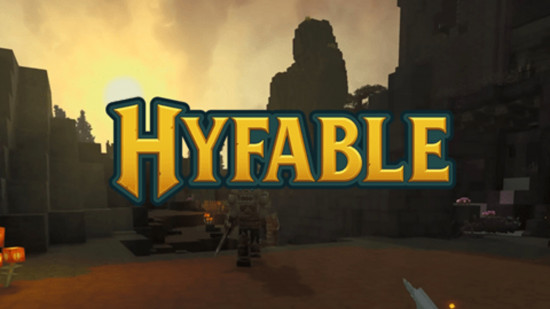 Promotional art for Hyfable, one of the best Hytale servers.